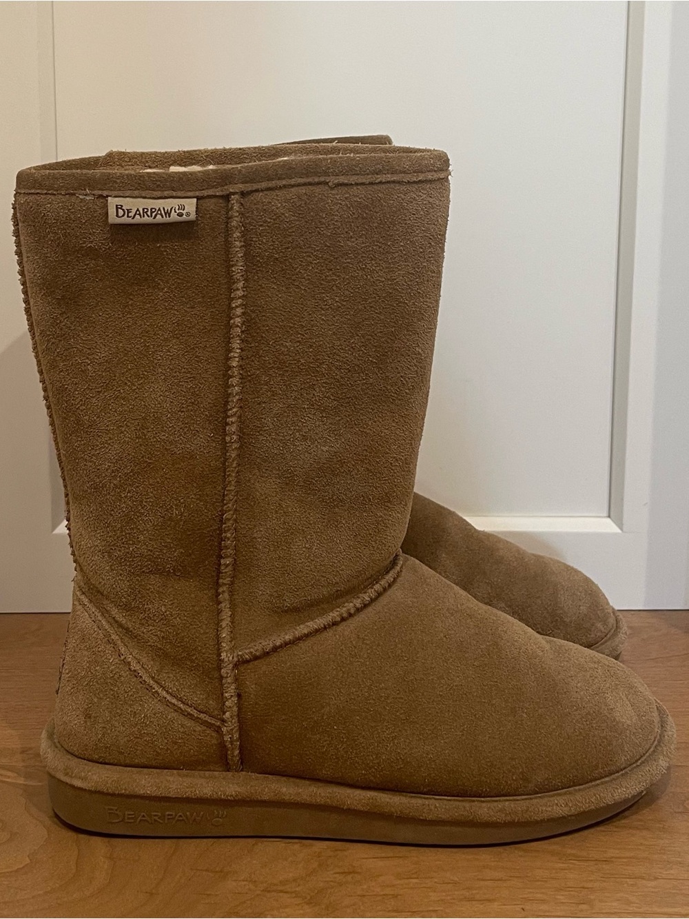 BearPaw Women's Classic Mid-Calf Suede Boot - Brown